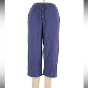 Jessica Simpson Women’s Blue Gauze Ankle Pant Size‎ Large